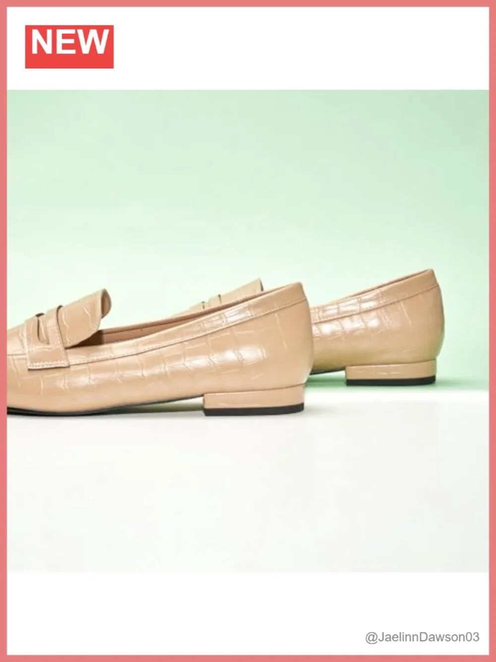 Women's Penny Loafers Slip On Square Toe Flat Shoes with Memory Foam